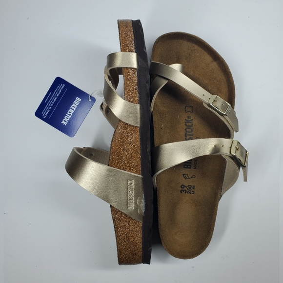 Birkenstock Metallic Gold Mayari Sandals - Picture 4 of 4